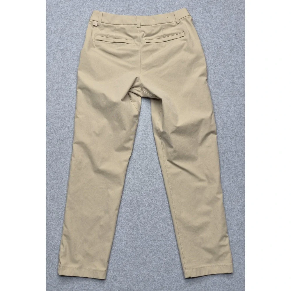 Lululemon ABC Slim Fit Trouser 28 Pants Mens Beige Khaki Warpstreme Minimalist
